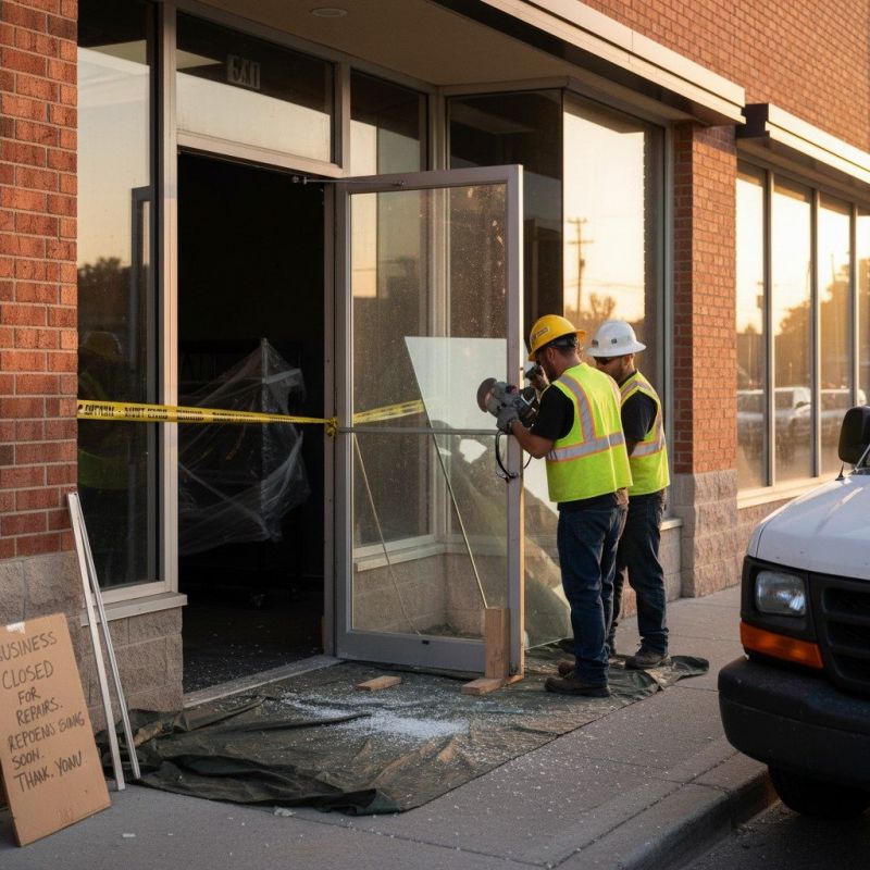 Local Commercial Entry Door Repair pros at work